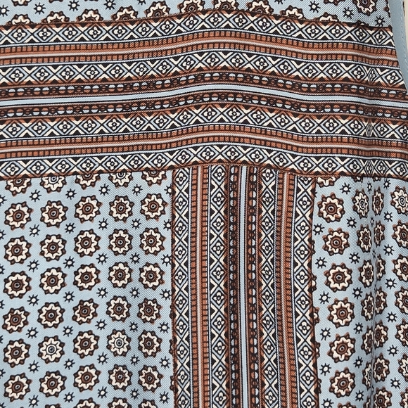 J Crew Womens Pure Silk Geometric Print Sleeveless Pleated Sheath Dress Size 2 - Picture 4 of 8